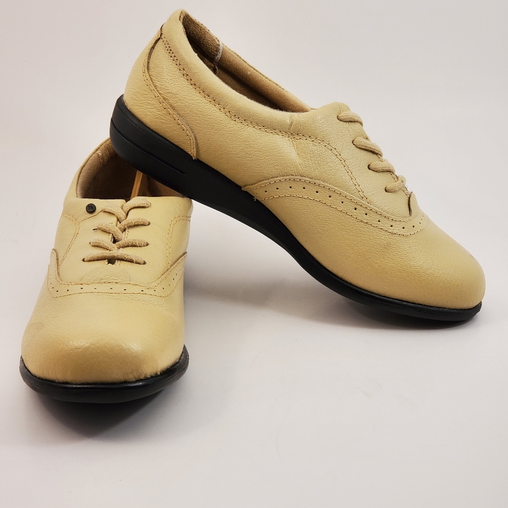 NEW Women's Dr Scholl's Sand Tan Lace Up Advanced Comfort Oxford Shoes - 6.5